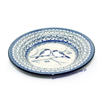 Talerz obiadowy na zupę Ø24cm II Gatunek dek. U4830X Białe Gile